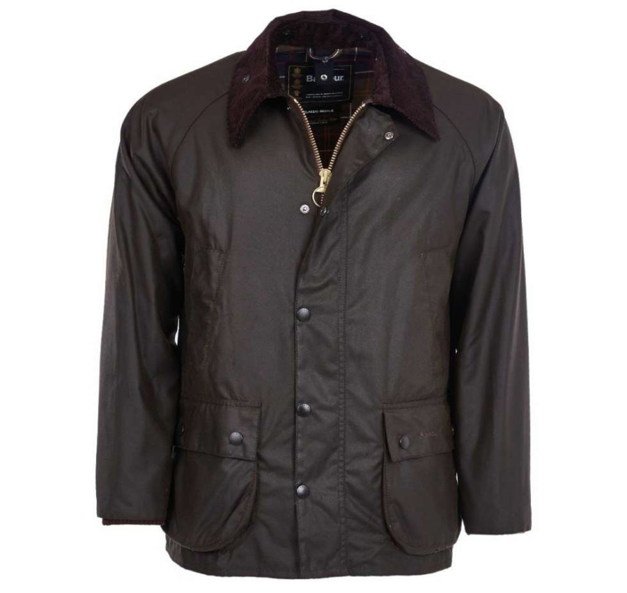 Men * | Sale Classic Bedale Wax Jacket By Barbour Olive