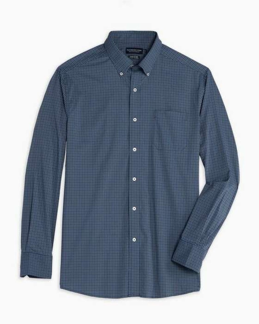 Men * | Discounts Andy Brr Plaid Intercoastal Sport Shirt By Southern Tide