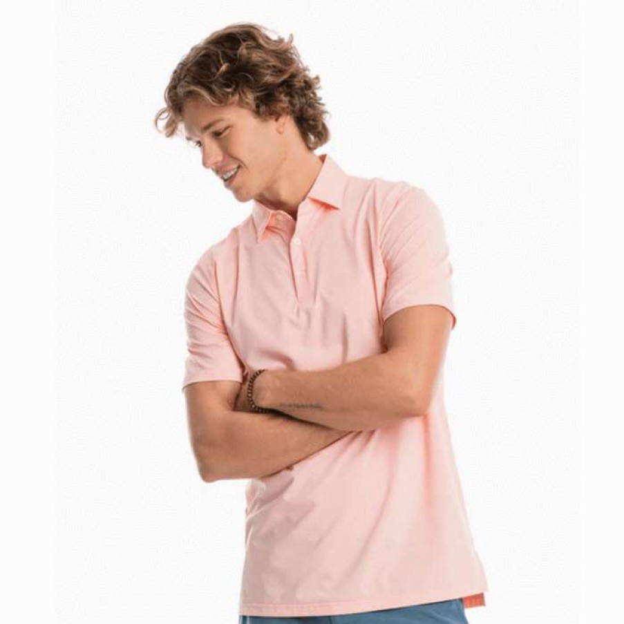 Men * | Hot Selling Brrr Sawgrass Stripe Performance Polo By Southern Tide