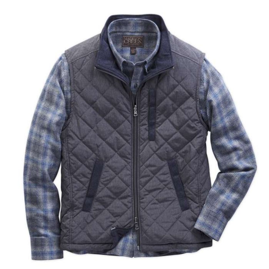 Men * | Best Price Sautee Reversible Vest By Madison Creek