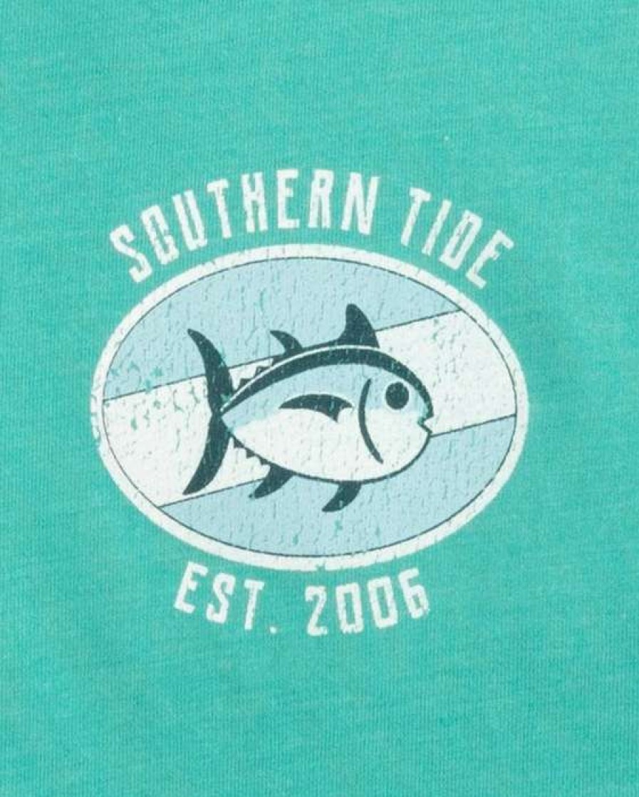 Men * | New Weathered Label Tee By Southern Tide