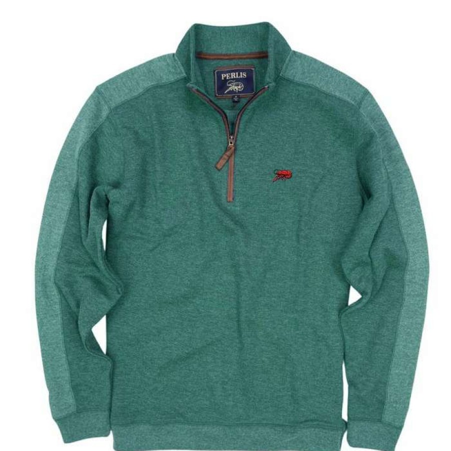 Crawfish * | 100% Guarantee Crawfish Double Knit Pique 1/4 Zip