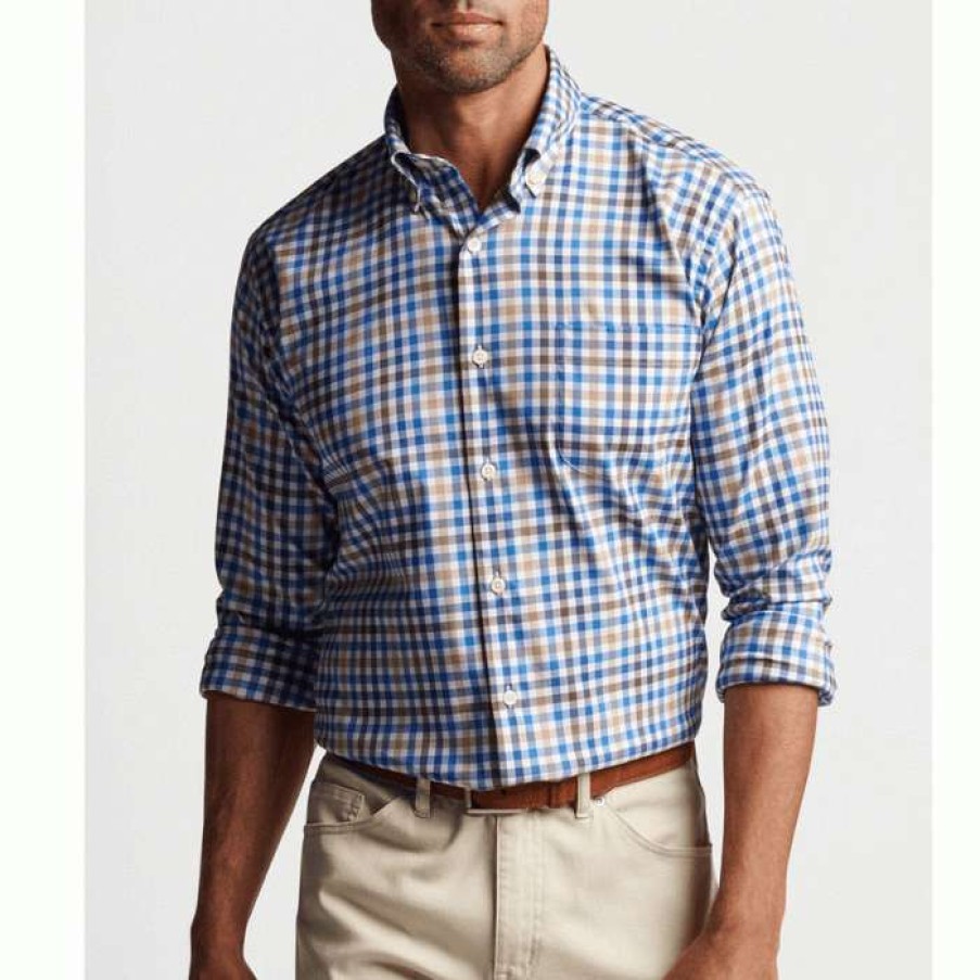 Men * | Hot Selling Carlow Crown Lite Sport Shirt By Peter Millar