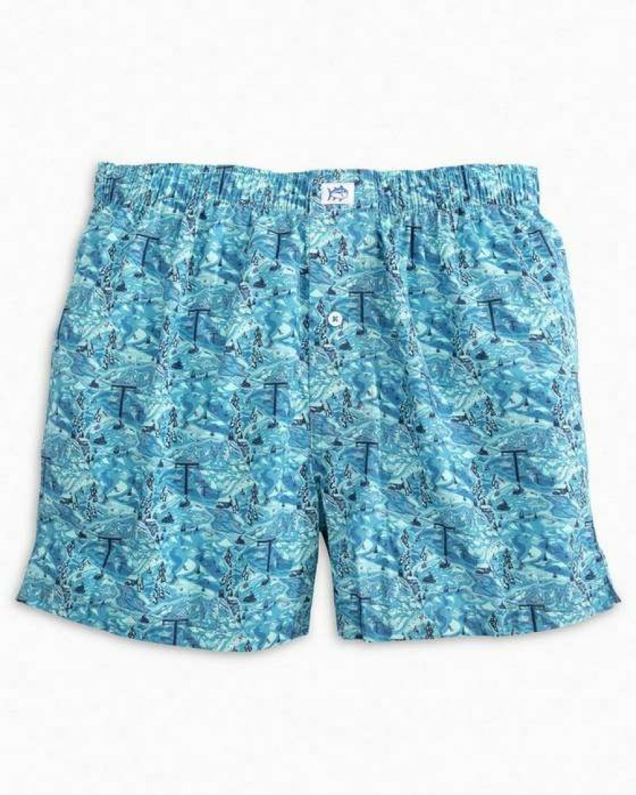 Men * | Lower Prices Tis The Ski-Son Boxer Shorts By Southern Tide Lilac