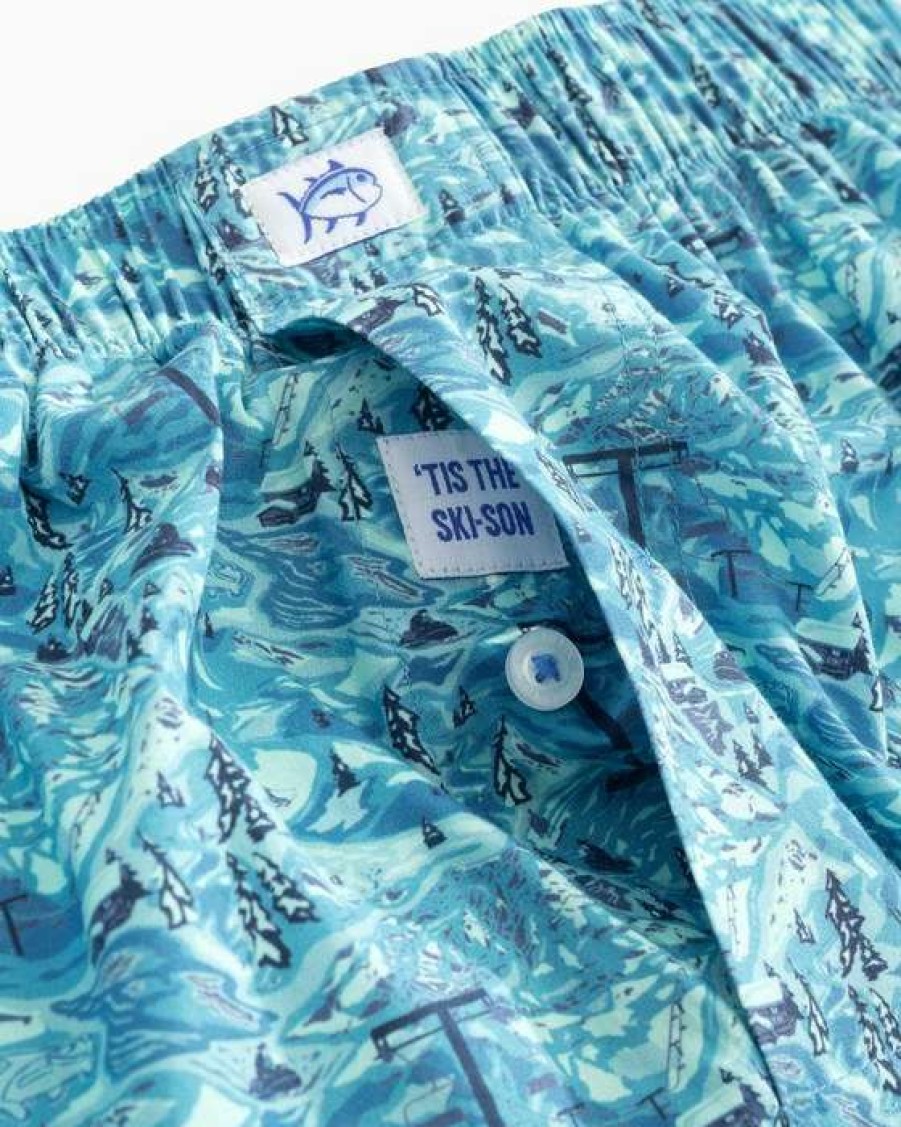 Men * | Lower Prices Tis The Ski-Son Boxer Shorts By Southern Tide Lilac