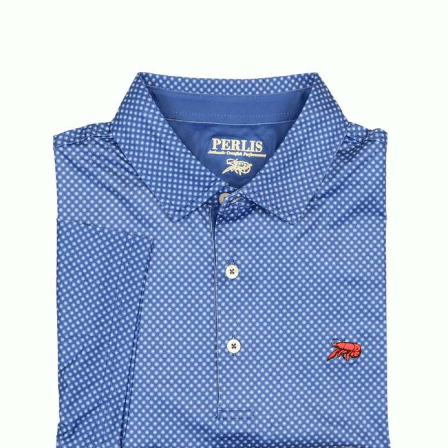 Crawfish * | New Crawfish Mini Flower Performance Polo