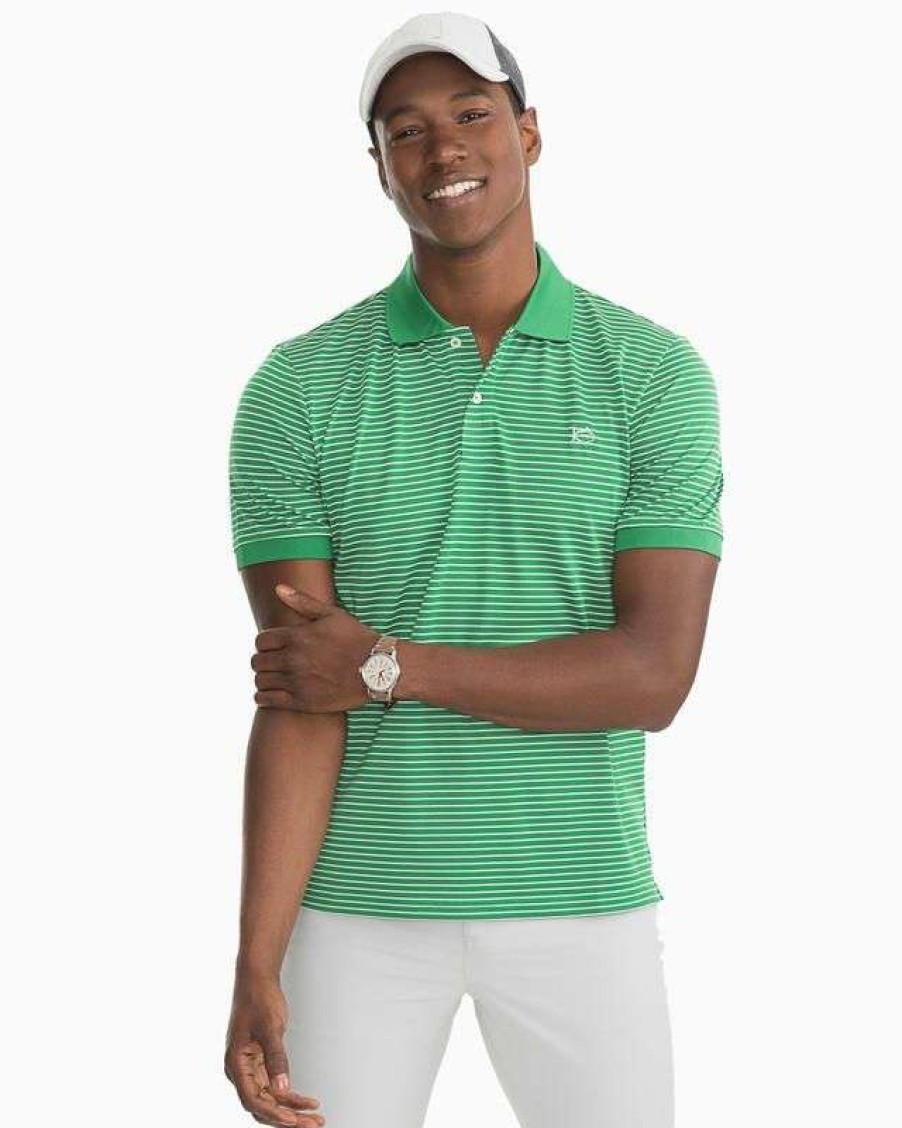 Men * | Discounts Sunfish Striped Jack Performance Polo By Southern Tide