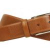 Men * | Hot Selling Italian Saddle Leather Belt By Martin Dingman Tan