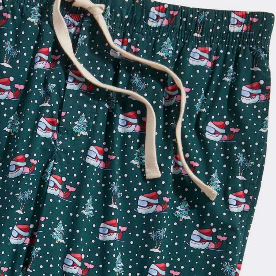 Men * | Classical Santa Whale Christmas Printed Lounge Pant By Vineyard Vines