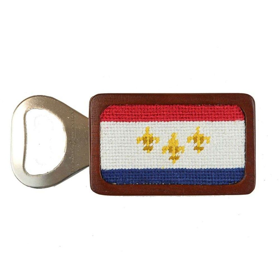 Gifts * | Top Selling New Orleans Flag Bottle Opener By Smathers & Branson Multi