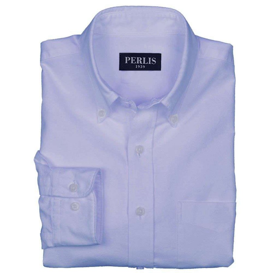 Men * | Lower Prices Perlis 1939 Classic Fit Oxford Solid Sport Shirt