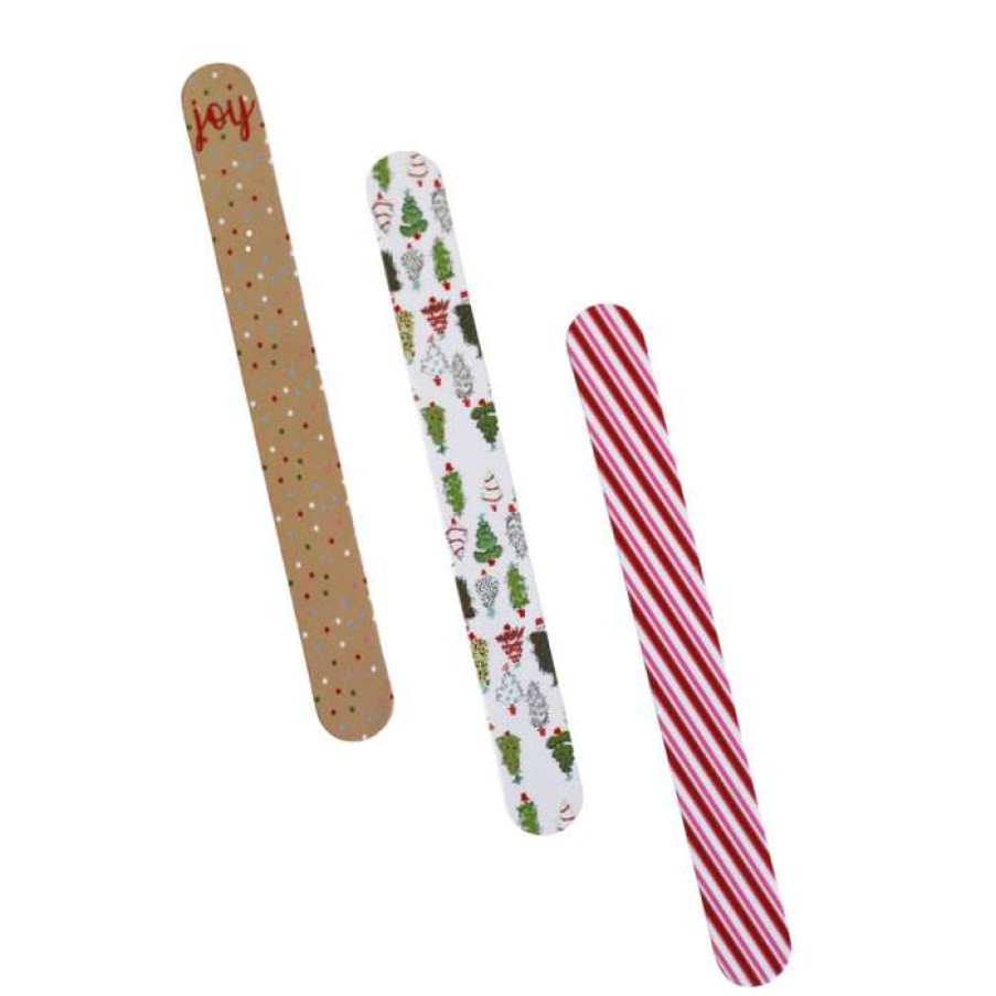 Women * | Special Pack Of 3 Holiday Nail Files By The Royal Standard