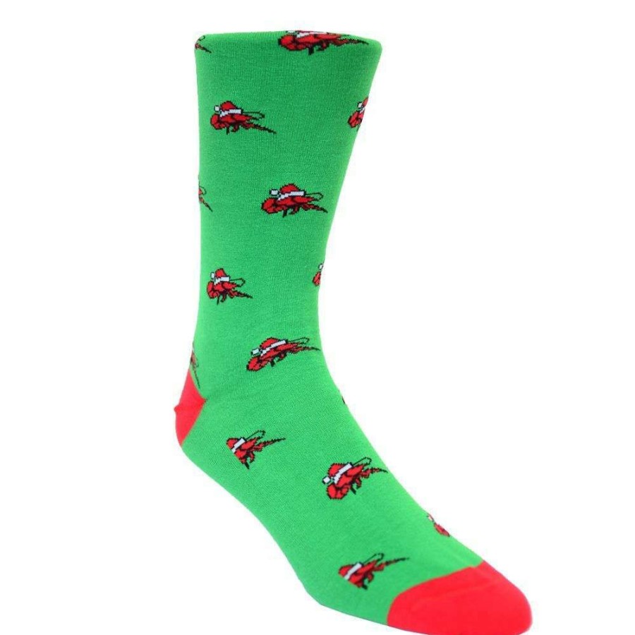 Crawfish * | Clearance Santa Claws Pima Sock