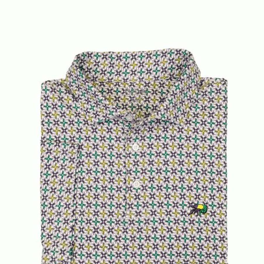 Crawfish * | Classical Crawfish Stetch Pima Cotton Polo Mardi Gras