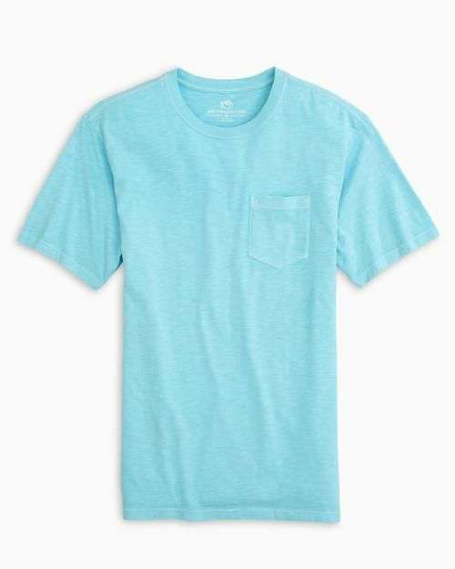 Men * | Discounts Beachwalker Garment Dyed Pocket Tee By Southern Tide