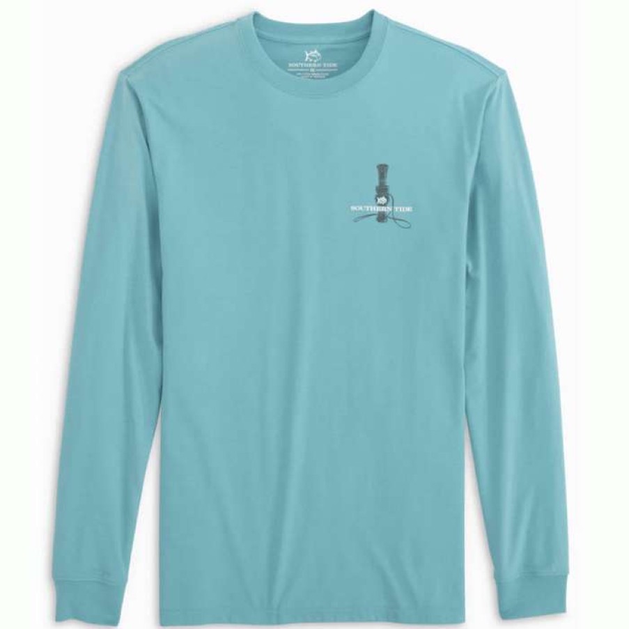 Men * | Official Fowl Call Series Tee By Southern Tide Tide Blue