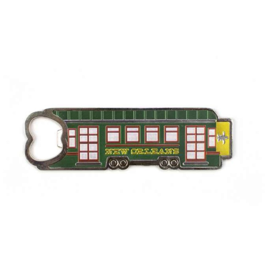 Gifts * | Official Street Car Magnet Bottle Opener By The Parish Line Green