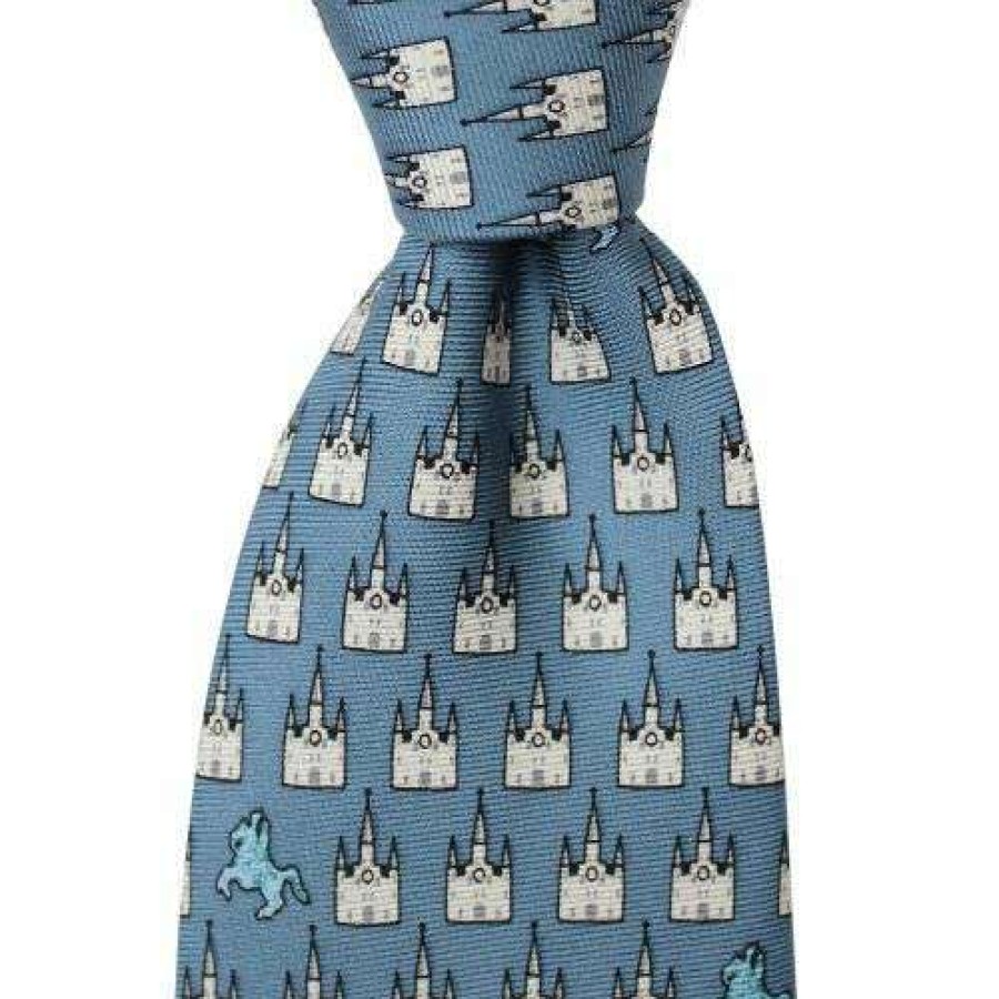 Kids * | Hot Selling Boys Jackson Square Neck Tie By Nola Couture