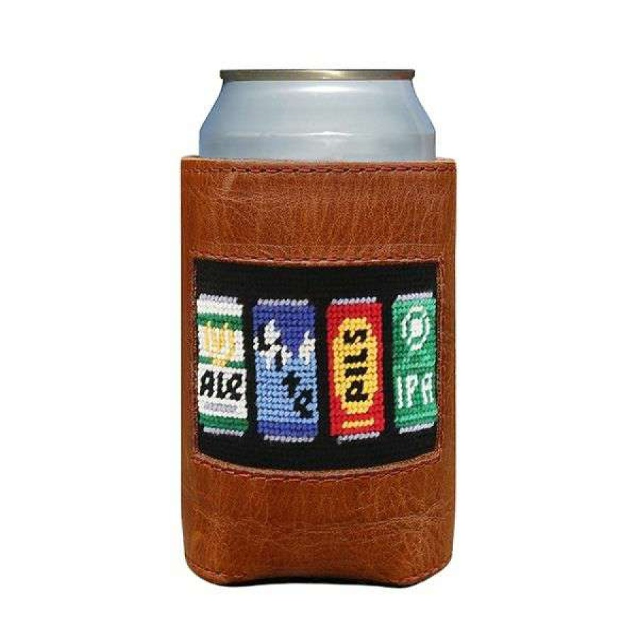 Gifts * | Official Beer Cans Leather Coozie By Smathers & Branson