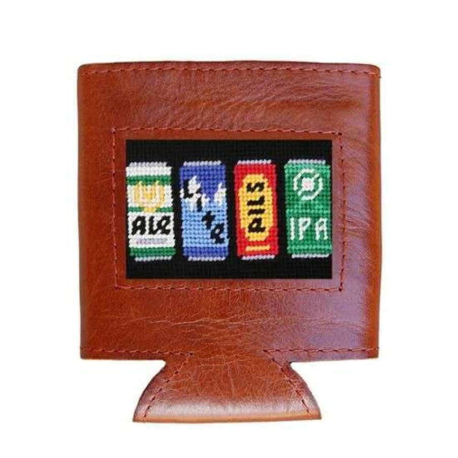 Gifts * | Official Beer Cans Leather Coozie By Smathers & Branson