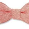 Kids * | Latest Boys Pre-Tied Linen Bow Tie By Hanauer Coral