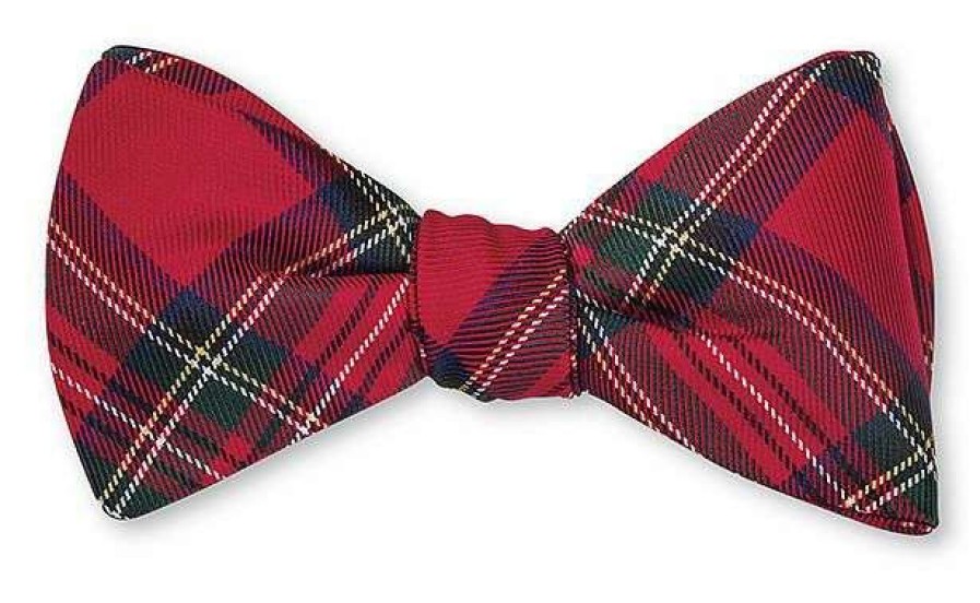 Men * | Good Quality Prince Of Whales Tartan Bow Tie By Hanauer