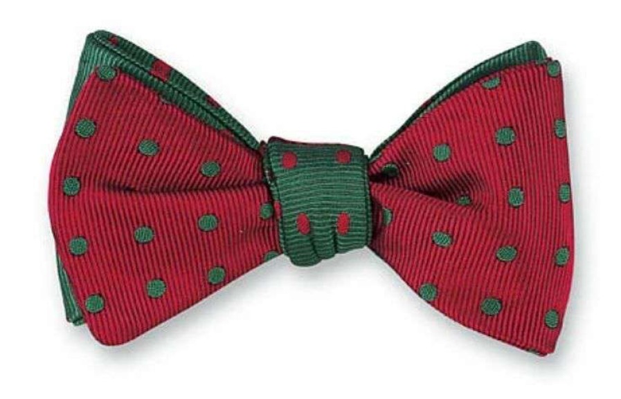 Men * | Latest Christmas Polka Dot Bow Tie By Hanauer