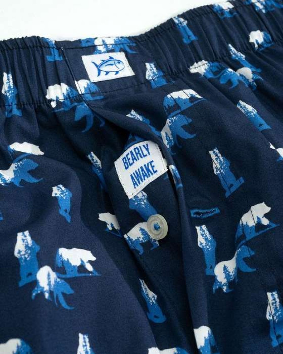 Men * | New Bearly Awake Boxer Shorts By Southern Tide True Navy