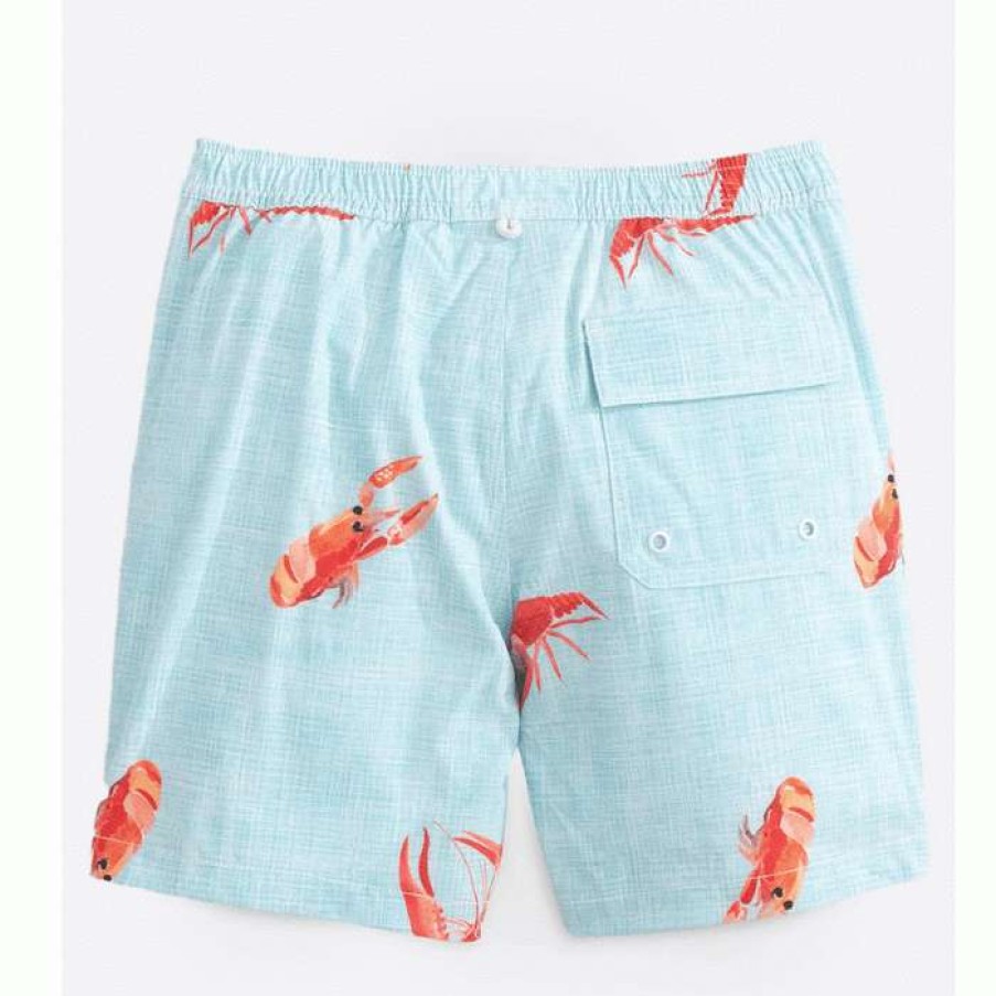 Kids * | Good Quality Youth Crawfish Swim Trunk By Johnnie-O Baja