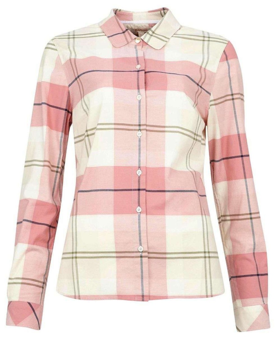 Women * | Discounts Ladies Rosedale Blouse By Barbour Pink