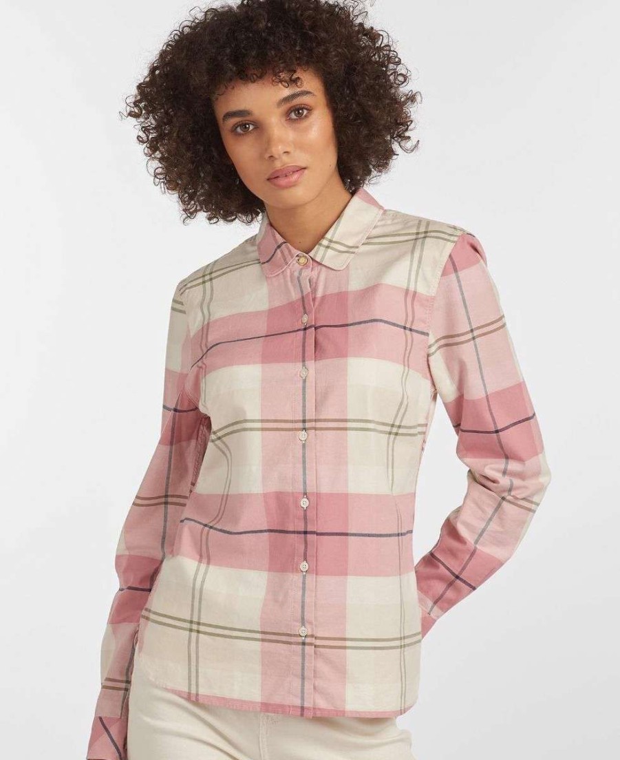 Women * | Discounts Ladies Rosedale Blouse By Barbour Pink