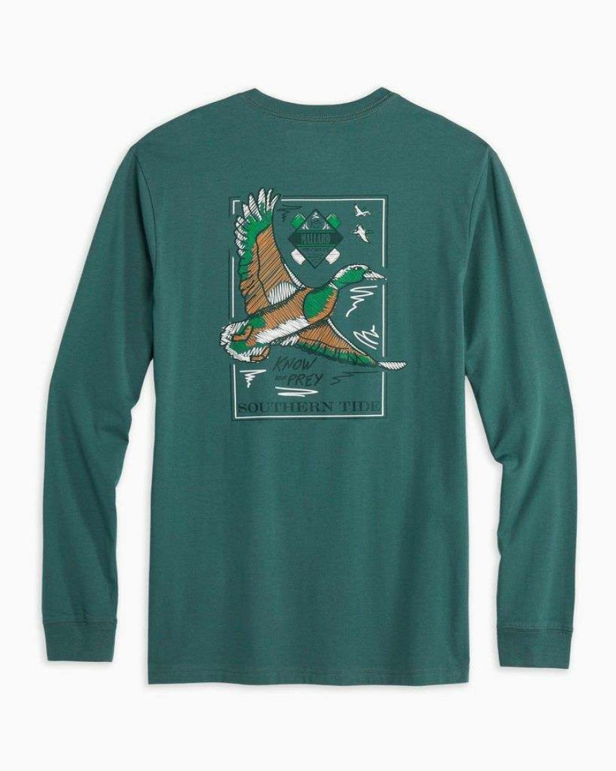 Men * | 100% Guarantee Know Your Prey Tee By Southern Tide Mallard