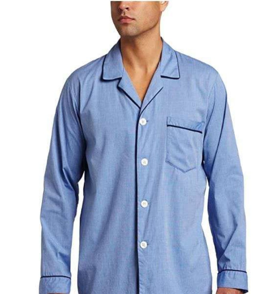 Men * | 100% Guarantee End On End 100% Cotton Pajama Set By Majestic International