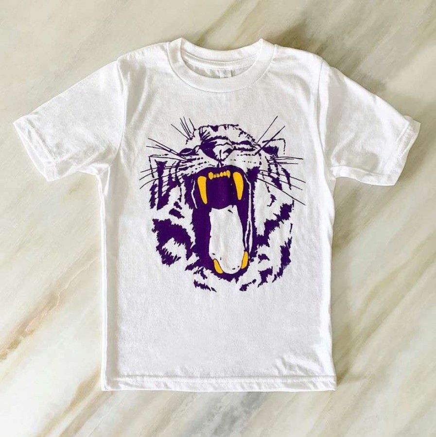 Kids * | Discounts Kid'S Tiger'S Roar Tee By Sarah Ott