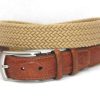 Men * | Sale Italian Woven Cotton Elastic Belt