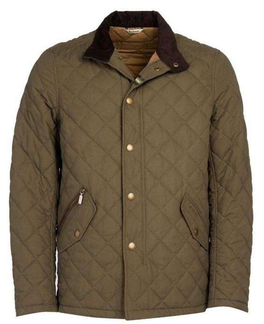 Men * | Hot Selling Shovler Quilted Jacket By Barbour