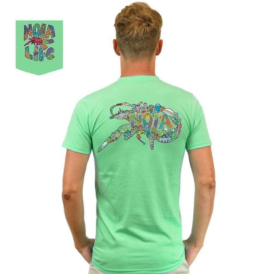 Crawfish * | 100% Guarantee Crawfish Nola Life Pocket Tee