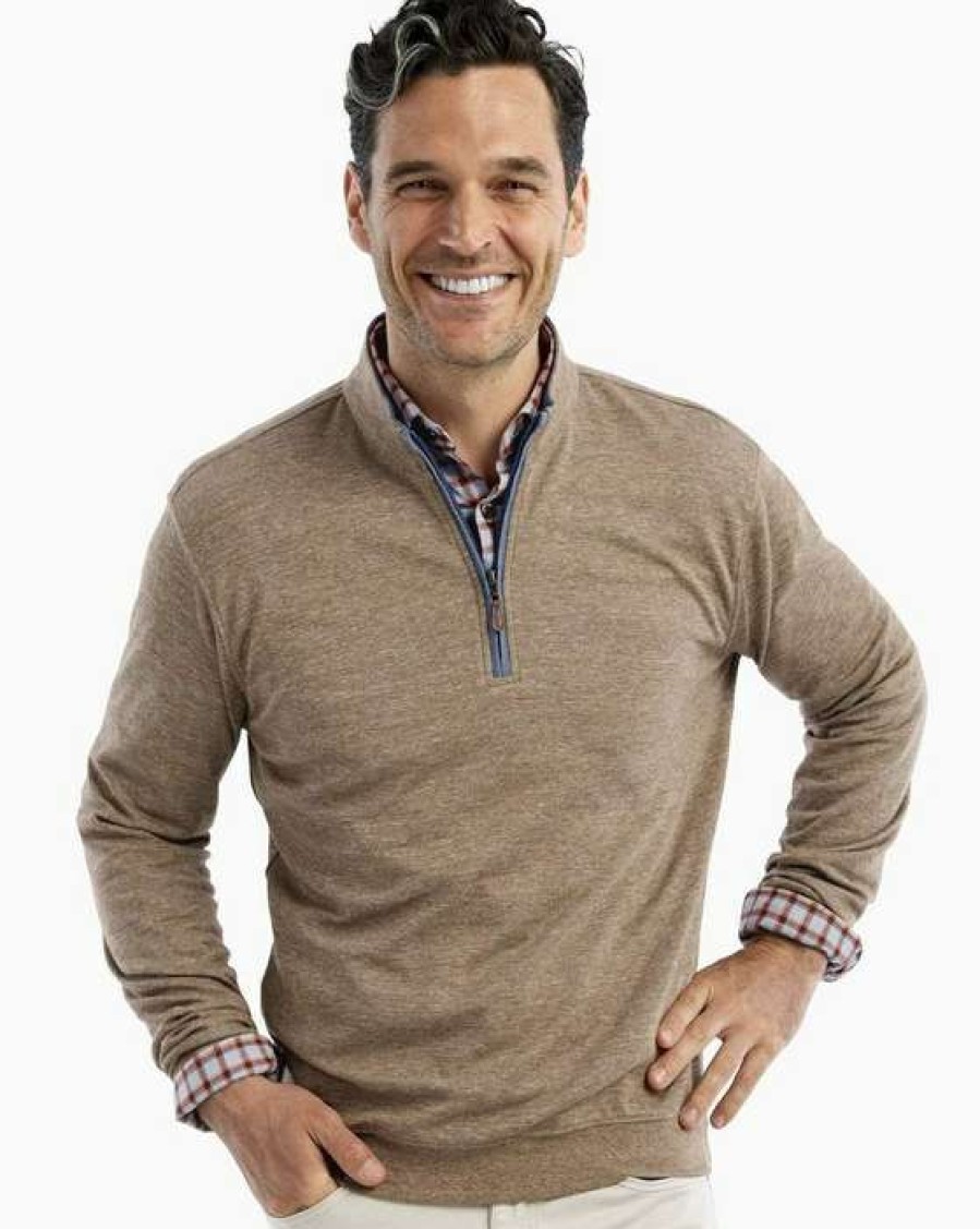 Men * | Sale Sully Heather 1/4 Zip Pullover By Johnnie-O