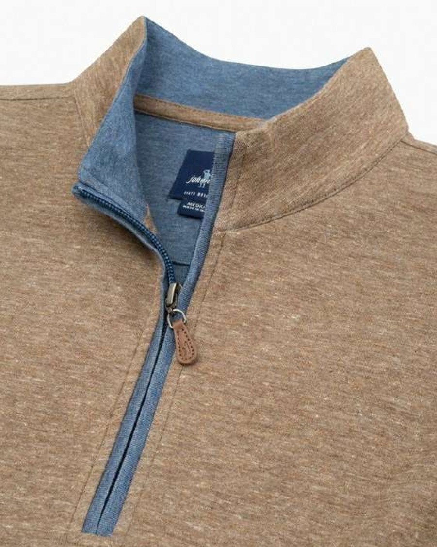 Men * | Sale Sully Heather 1/4 Zip Pullover By Johnnie-O