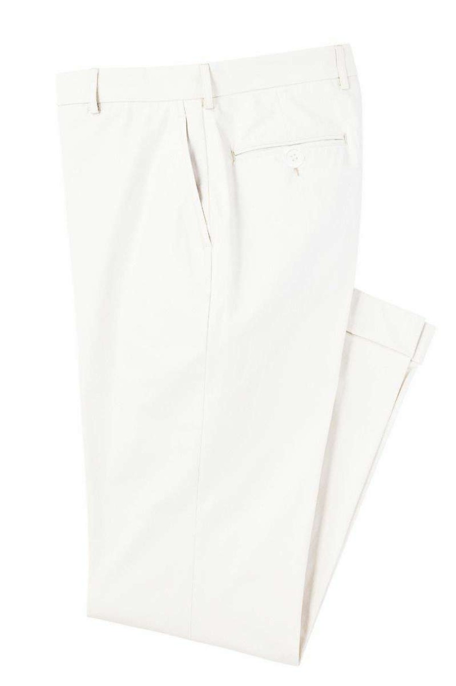 Men * | Special Flat Front Linen Pant