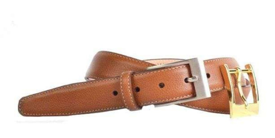 Men * | Special 2 Buckle Scotch Grain Belt By Martin Dingham