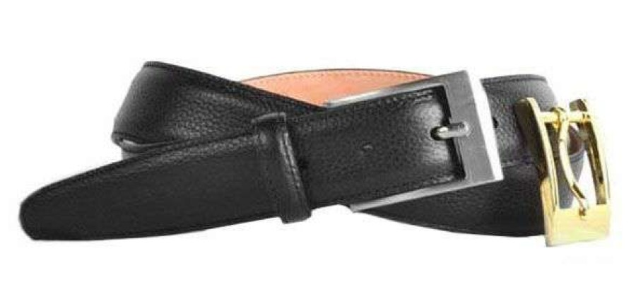 Men * | Special 2 Buckle Scotch Grain Belt By Martin Dingham