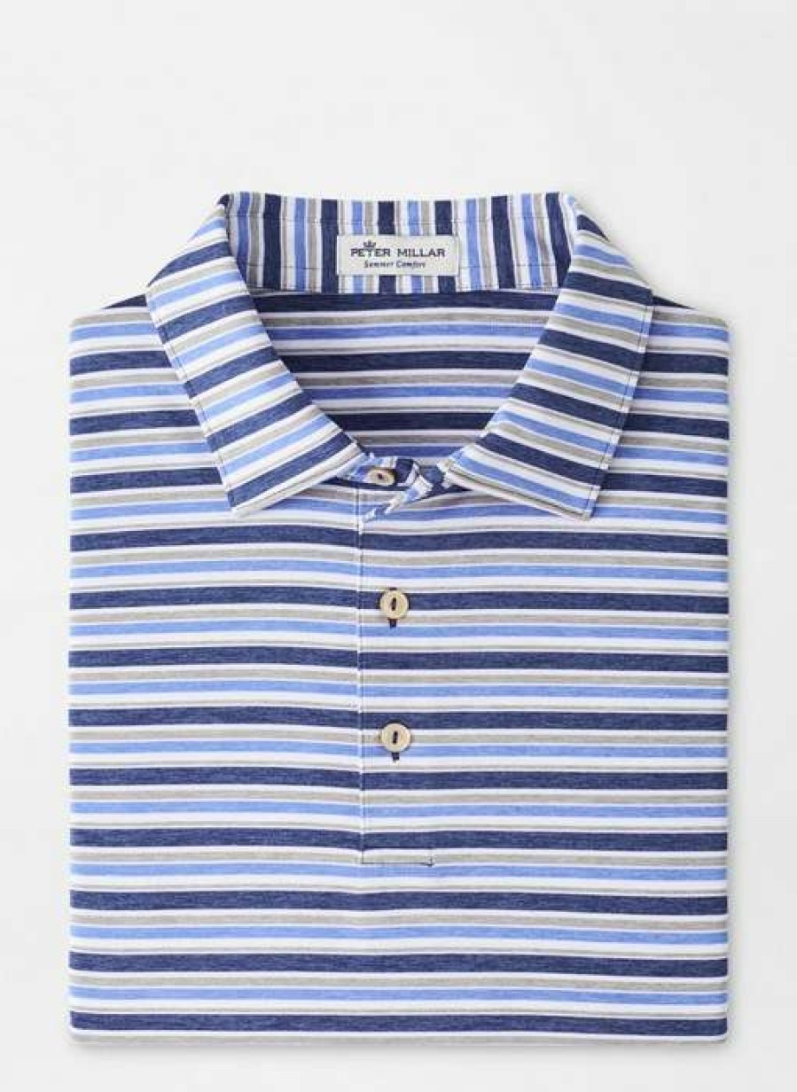 Men * | Lower Prices Pickup Performance Jersey Polo By Peter Millar Navy