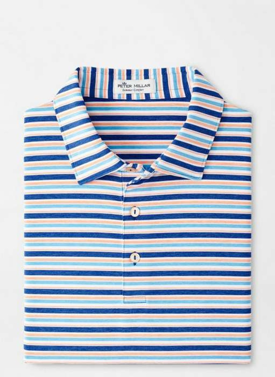 Men * | Lower Prices Pickup Performance Jersey Polo By Peter Millar Navy