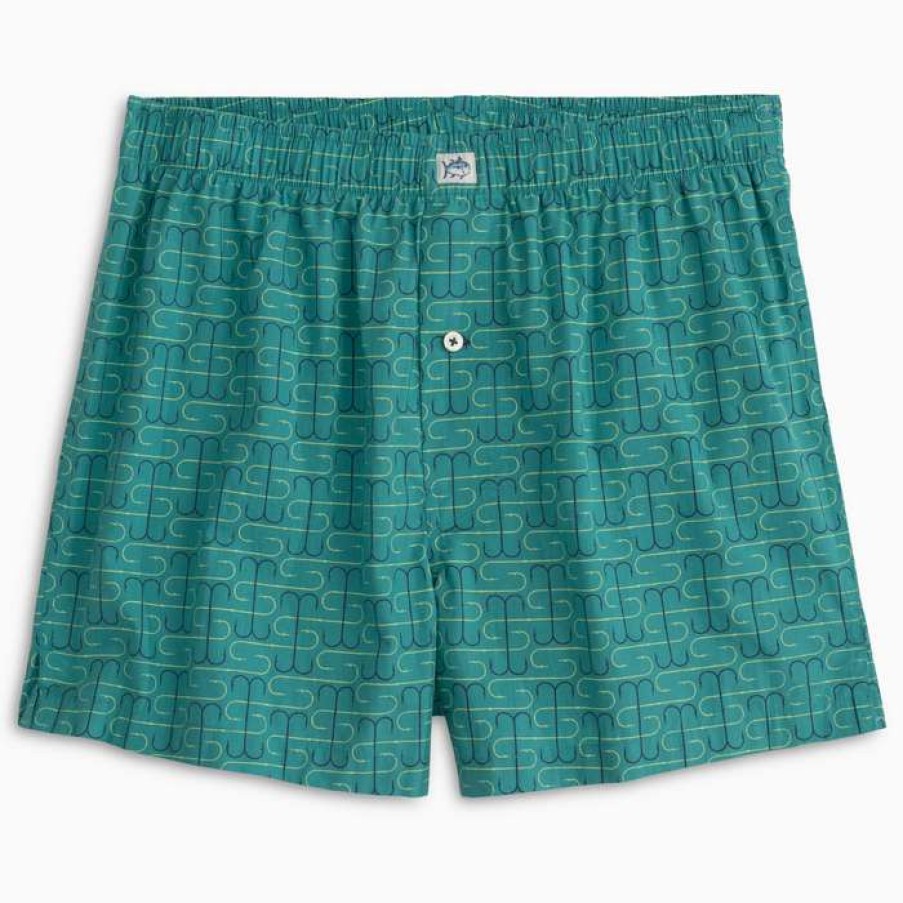 Men * | Discounts Wishin For Fishin Boxer Short By Vineyard Vines Parrotfish