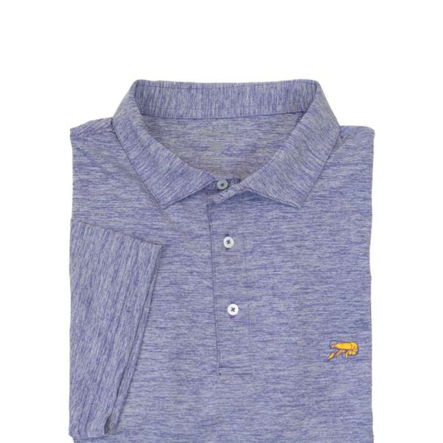 Crawfish * | Latest Crawfish Gameday Performance Heather Polo Charcoal