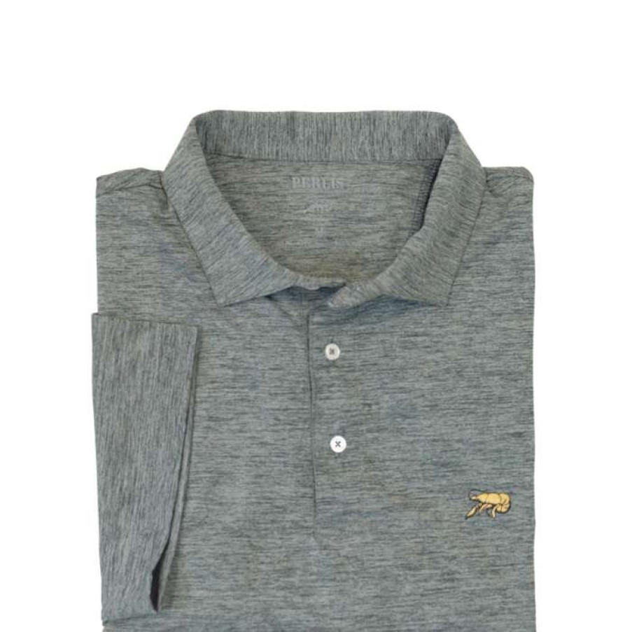 Crawfish * | Latest Crawfish Gameday Performance Heather Polo Charcoal