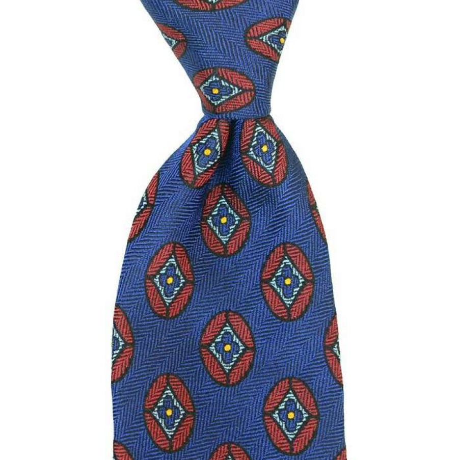 Men * | Latest Mens Diamond Print Tie By David Donahue