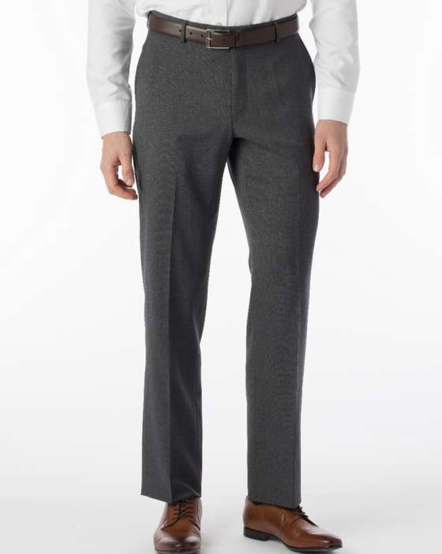 Men * | Latest Super 120S Flat Front Gabardine Soho Wool Pant