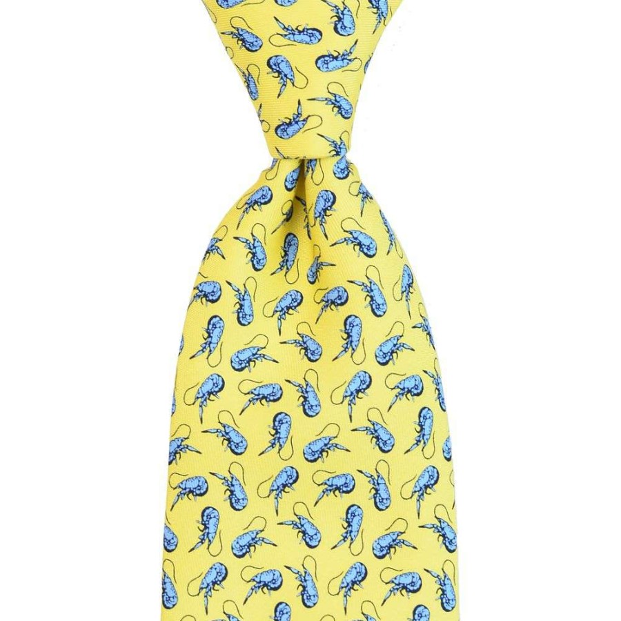 Kids * | Discounts Tossed Crawfish Boys Tie By Vineyard Vines